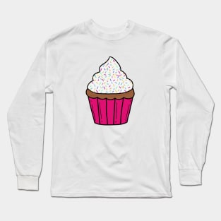 Rainbow Sprinkle Cupcake Long Sleeve T-Shirt